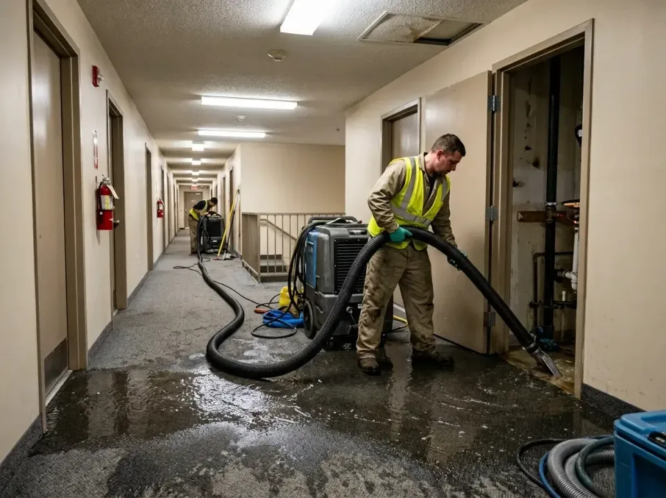 multi-unit-apartment-hallway-f-005 — frequently asked questions, Emergency Burst Pipe Water Extraction & Removal in Bardstow…